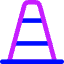 Traffic Cone Icon from Core Neon Set