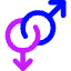 Gender Gay 1 Icon from Core Neon Set