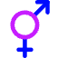 Intersex Symbol Icon from Core Neon Set