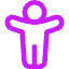 Man Arm Raises 2 Alternate Icon from Core Neon Set