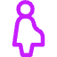 Signage Priority Pregnant Woman Icon from Core Neon Set