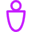 Toilet Sign Man Icon from Core Neon Set