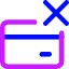 Credit Card Declined Icon from Core Neon Set