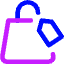 Shopping Bag Hand Bag Price Tag Icon from Core Neon Set