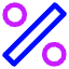 Discount Percent Icon from Core Neon Set