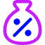Discount Percent Bag Icon from Core Neon Set