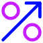 Discount Percent Increase Icon from Core Neon Set