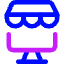 Store Computer Icon from Core Neon Set