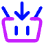 Shopping Basket Add Icon from Core Neon Set