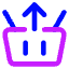 Shopping Basket Remove Icon from Core Neon Set