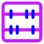 Abacus Horizontal Icon from Core Neon Set