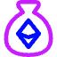 Bag Ethereum Icon from Core Neon Set