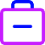 Bag Suitcase Remove Subtract Icon from Core Neon Set