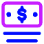 Bill Dollar 1 Icon from Core Neon Set