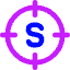 Target Dollar Icon from Core Neon Set
