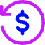 Transaction Refund Cashback Icon from Core Neon Set