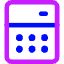 Calculator 1 Icon from Core Neon Set