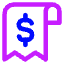 Receipt Icon from Core Neon Set