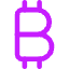 Bitcoin Icon from Core Neon Set