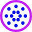 Cardano Circle Icon from Core Neon Set