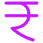 Rupee Icon from Core Neon Set