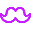 Moustache Icon from Core Neon Set