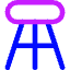 Stool Icon from Core Neon Set