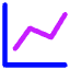 Graph Increase Icon from Core Neon Set