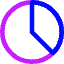 Pie Chart Icon from Core Neon Set
