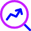 Search Arrow Increase Icon from Core Neon Set