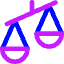 Justice Scale 2 Icon from Core Neon Set