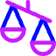 Justice Scale 3 Icon from Core Neon Set