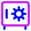 Safe Vault Icon from Core Neon Set