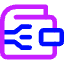 Crypto Wallet Icon from Core Neon Set