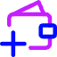 Wallet Add Plus Icon from Core Neon Set