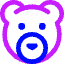 Bear Icon from Core Neon Set
