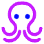 Octopus Icon from Core Neon Set