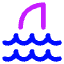 Shark Icon from Core Neon Set