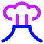 Volcano Icon from Core Neon Set