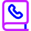 Contact Phonebook 2 Icon from Core Neon Set