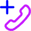 Add Call Icon from Core Neon Set