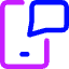 Phone Message Icon from Core Neon Set