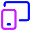 Phone Telephone Project Screen Icon from Core Neon Set