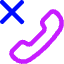 Reject Call Icon from Core Neon Set