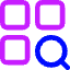 Application Search Icon from Core Neon Set