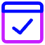 Browser Check Icon from Core Neon Set