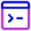 Browser Code 1 Icon from Core Neon Set