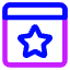Browser Favorite Star Icon from Core Neon Set