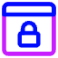 Browser Lock Icon from Core Neon Set