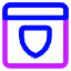 Browser Shield Icon from Core Neon Set